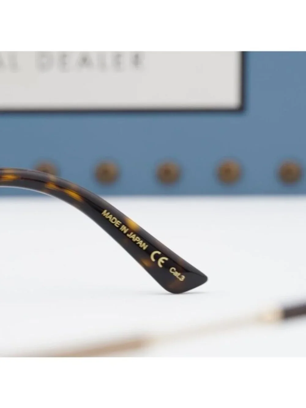 Gucci GG0199S 001 Shield Sunglasses - Shiny Black/Gold/Grey